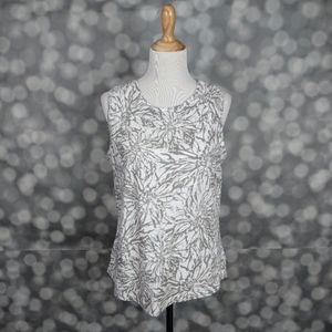 Bass lightweight floral sleeveless top